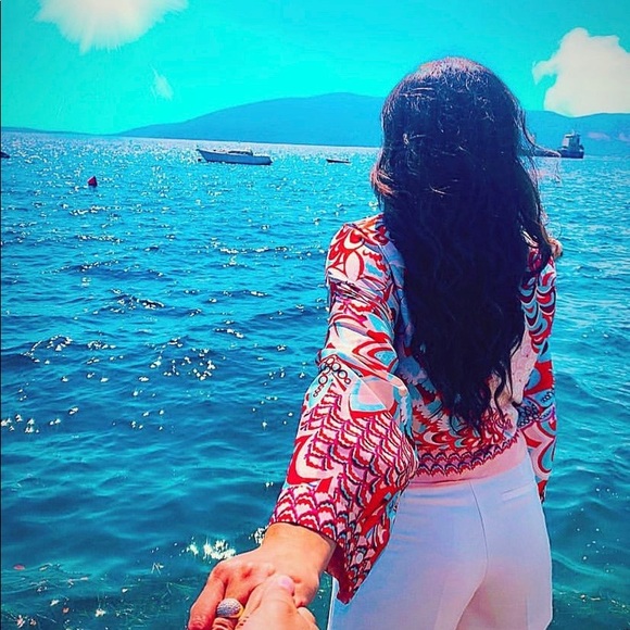 Blogger favorite Zara 3 piece shirt pants and scarf - Picture 3 of 9